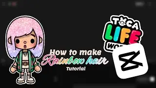 How to make rainbow hair 🌈 | Tutorial | Toca Boca ✨💕