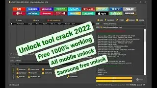 Unlock tool crack 2022 || All Mobile Unlock free || Samsung Oppo Vivo Huawei All Mobile Unlock free