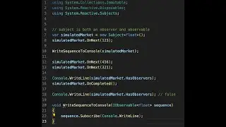 c# Reactive programming subject in 3 min