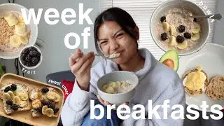 a lazy girl approved week of breakfasts ✨🥑 *simple and realistic*
