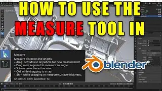 How to use the Measure tool in Blender 