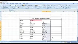 How to Add Symbol Before and After Text in Excel