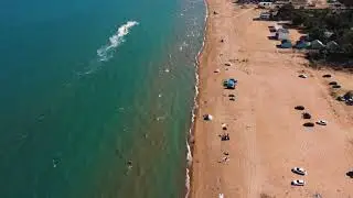Пляжи Каспия в районе Манаса