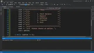 Bank/ATM program using C++  