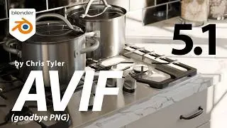 Blender 5.1, AVIF is the new image format alternative to PNG (UPDATED)