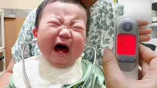 제주도 이사와서 중이염에 걸렸어요! 고열에 우는 9개월 아기랑이