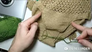 Вяжем крючком купальник слитный