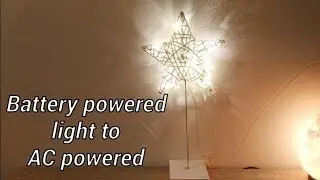 How to convert battery powered lights  to AC powered!