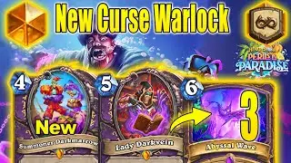 NEW Warlock Legendary Curse Warlock 3.0 Deck Is Absolutely CRAZY At Perils in Paradise | Hearthstone