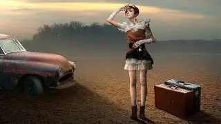 Making Fantasy Photoshop Manipulation Tutorial | Sunset Light Effect
