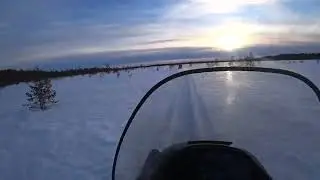 Выезд снегохода Lynx 1300 к6а