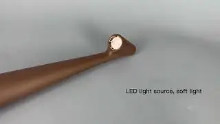 Metal rechargeable desk night lamp