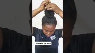 High updo. very easy.🖤 #short #kinkyamiee #youtubeshort #naturalhair
