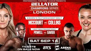 Bellator Champions Series: London on Saturday, Sept. 14 at 12 p.m. ET LIVE on Fight Network Canada