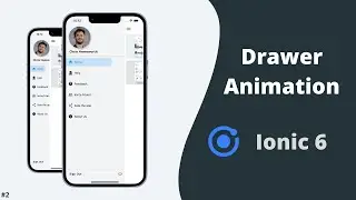 How to implement Side Menu Animation in Ionic | HTML, CSS