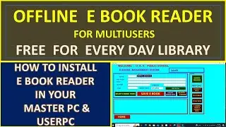 HOW TO INSTALL  E BOOK READER || OFFLINE EBOOK READER || MINI SOFTWARE MAKER