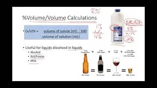 BC 14 4 Solutions Percentage Volume Volume