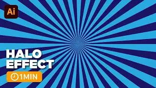 How To Draw Halo Effect with Adobe Illustrator Tutorial | Ahoo