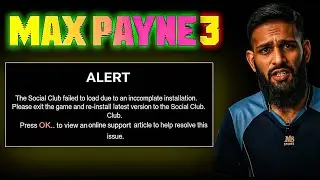 The Social Club failed to load due to an incomplete installation
