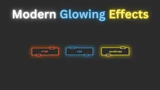 Modern Glowing Button Hover Effects HTML CSS | Modern Glowing Button Animation Effect