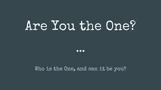 Are you the One?