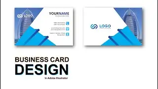 How to create business card || business card design in adobe illustrator CC