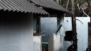 Torrential Rain on our village home with Heavy Thunder - Real Rain and Thunderstorm Sounds for Sleep