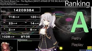 【Osu!】The Quick Brown Fox - The Big Black (Blue Dragon) [WHO'S AFRAID OF THE BIG BLACK]97.05%