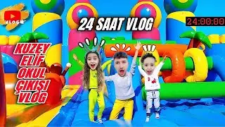 KUZEY ELİF OKUL ÇIKIŞI AVM’DE EĞLENCE KULÜBÜ KEYFİ VLOG ‼️ 24 SAAT VLOG !!