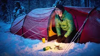 Surviving a Solo WINTER Camping Trip at -10°c in Lapland?! Snowshoe Hike | Adventure