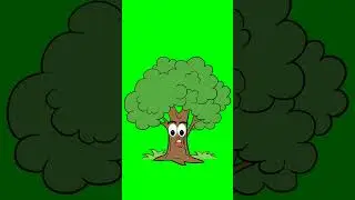 talking tree green screen cartoon character talking animation 