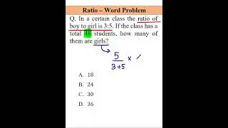Ratio - Simple Word Problem 