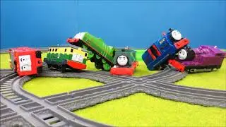 Trackmaster Demolition Derby #8 - Thomas & Friends accidents. Tomek i Przyjaciele zderzeni