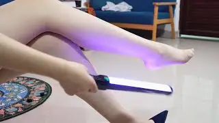ASMR Silky Pantyhose Leg Show: Gentle Rubbing & High Heel Taps for Deep Relaxation