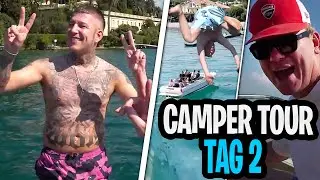 @Knossi & Monte STEUERN ein BOOT!😂 LIVE Gardasee Action & fahrt nach VENEDIG! 🇮🇹 | MontanaBlack IRL