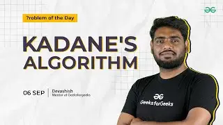 POTD- 06/09/2024 | Kadane's Algorithm | Problem of the Day | GeeksforGeeks Practice
