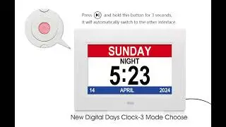 SSA Dementia Clocks Digital Calendar Day Clock