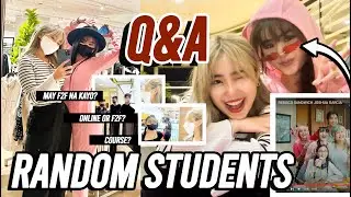ASKING QUESTIONS TO RANDOM STUDENTS | Visiting one of my super pretty besty ♥