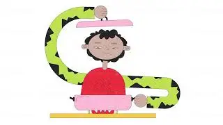 Cooking on stove kitchen line 2D animation