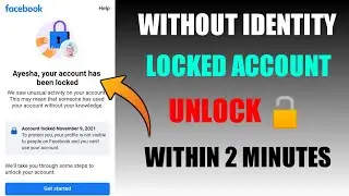 Live proof Lock account Unlock | Option Change in Locked account | how to unlock locked facebook id