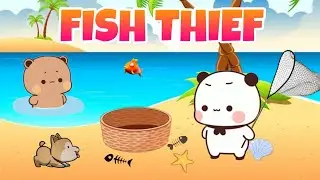 Fish Thief 🎣| Can Bubu dudu family catch the thief?|| Bubu Dudu Peach Goma Panda Bear Kittensisland