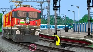 TRAINS CROSSING IN DANGEROUS RAILROAD | BUMPY RAILROAD | Train Simulator | Railworks 3 | NTG GAMING