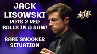 Jack Lisowski pots two reds in a row RARE. Careless! 😅😂 Snooker - World Grand Prix Vs Zhao Xintong