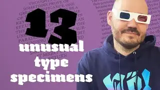 The art of the unexpected: Unusual font type specimens that push the boundaries