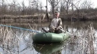 первая весенняя рыбалка с лодки 2020 ( 9 марта )