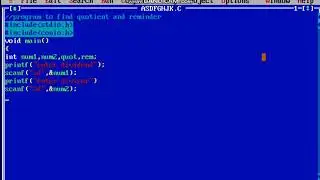 Find Quotient and Reminder in c programming
