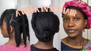 A realistic week in my loose natural hair