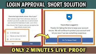 How To Approve Login Device On a Phone Or Computer | Facebook Login Approval Solution 2021
