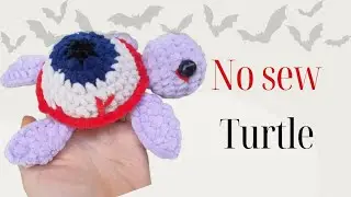 Easy Crochet Turtle Amigurumi: No-Sew Halloween Tutorial! 🎃