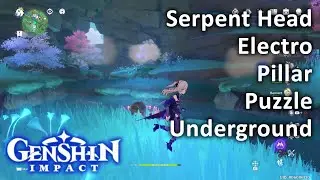 Serpent Head Electro Pillar Puzzle Underground Genshin Impact